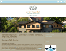 Tablet Screenshot of petersondental.com